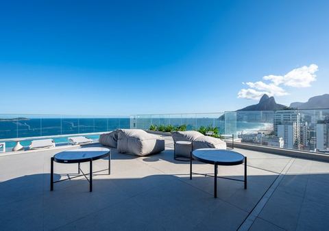 Beachside Studio w/ Pool & Rooftop Lounge, Ipanema