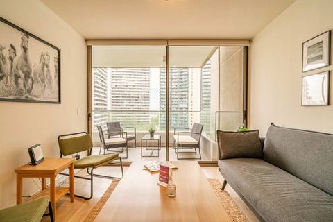 HOM 1-bed with terrace · Parque Arauco, parking