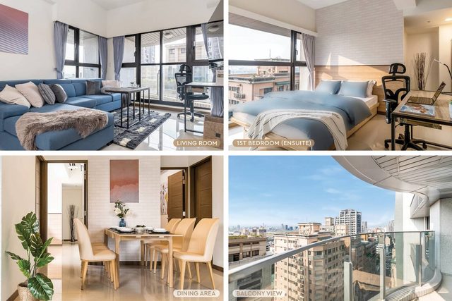 High Floor New Bldg 4B2bLDK Ximending, Stunning Views • 高層新樓 4房2衛 西門町 美景