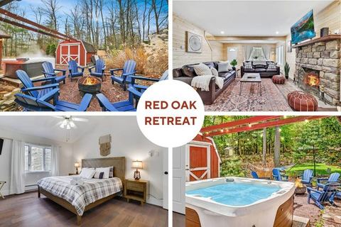 Modern Mtn Escape! HotTub-FirePit-Hammock-Games — Lake Harmony, PA