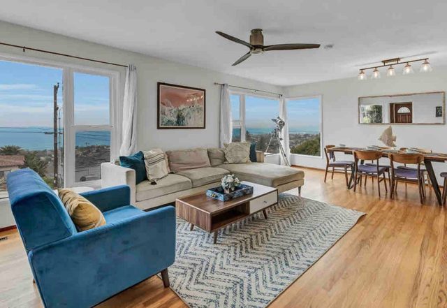 Hilltop Villa Offering Uninterrupted Ocean Vistas — San Diego, CA