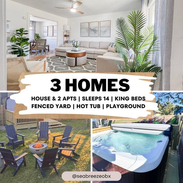 6BR Hot Tub | Yard | King Bed | Pets | Walk 2 Food — Frisco, NC