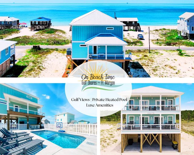 "On Beach Time" | Luxury "Almost Beachfront" Home, Panoramic Gulf Views, Private Heated Pool
