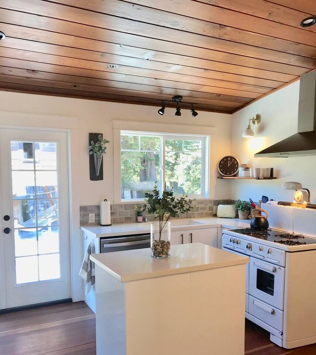 Elegant farmhouse home on beautiful apple orchard