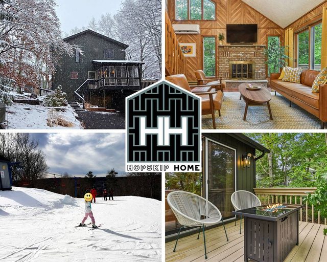 Hopskip Home | Private Ski Slope | Indoor Pools — Bushkill, PA