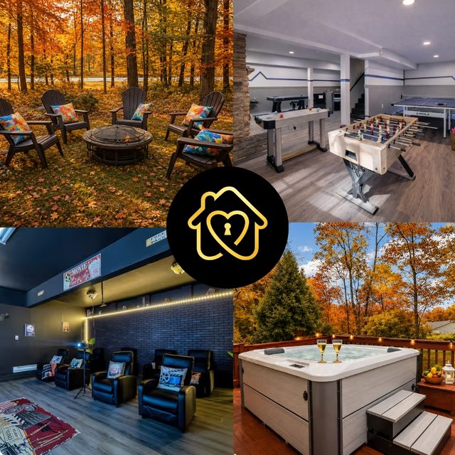 Pocono Fun House: Pool, Hot Tub, Theater, Games