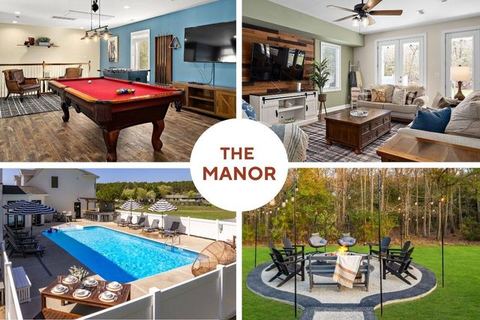 Lux Estate Mins to OCMD! Gym-GameRoom-FirePit-BBQ