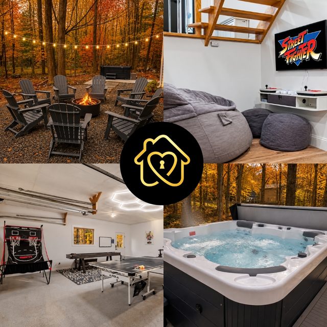 Hot tub Gym Pool Lake Golf Karaoke Firepit — Tobyhanna, PA