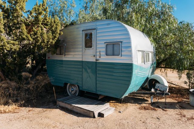 Cozy Retro Trailer | Glamp on the Compound — Yucca Valley, CA