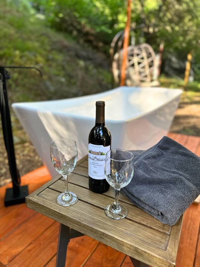 Couple’s retreat with soaking tub/beach — Upper Lake, CA