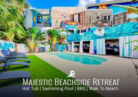 Jellyfish-Flamingo House, Amazing Location On Beach & Walk To Village — Siesta Key, FL
