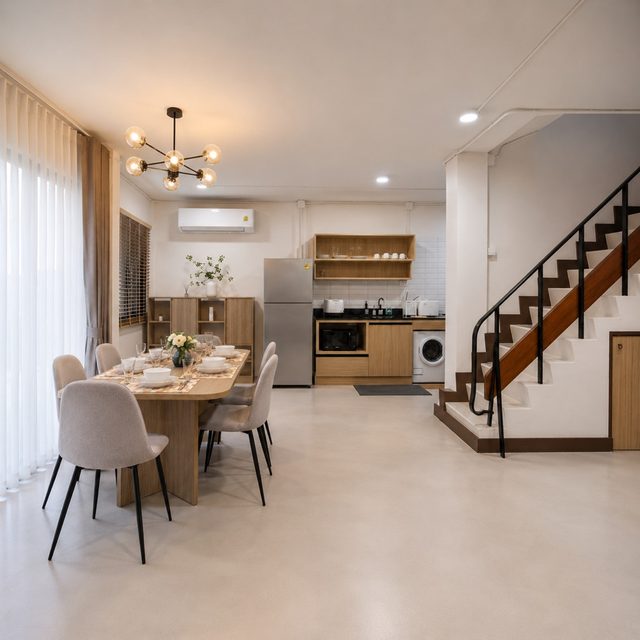 BrickHaus Thonglor Garden-Level Home | 4 Ensuites, Own Entrance, Private Parking