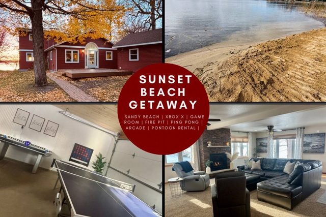 Sunset Beach Getaway|Game Room+XBox+Fire Pit+Fun — Detroit Lakes, MN