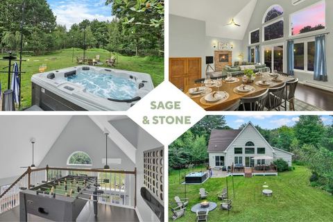 Modern Chalet w/ HotTub·FirePit·Beach&Pool Access — Albrightsville, PA