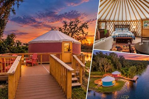 Glamping Yurt w/ Ramp Entry, Umatilla FL — Umatilla, FL