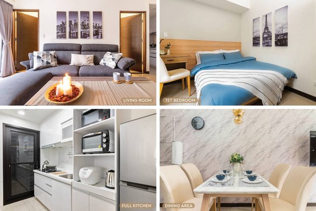 2B1bLK, Stylish & Comfortable, 5 Min to Ximen MRT • 2房1衛 客廳廚房 時尚舒適 5分到西門站
