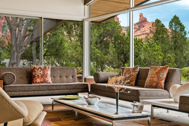 Best Red Rock Feel in Uptown Sedona, Mid Century Home! (Guest house on premises) Architect's Dream - S028