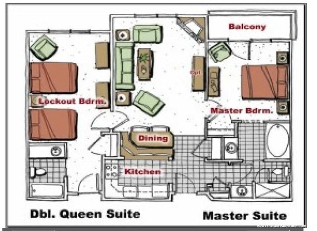 Villa 2057 2 Bed 2 Bath Full Kitchen
