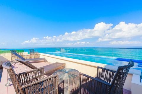 2404 Isla Mujeres Spectacular Oceanfront Penthouse 3Bd 3Bth Private Pool