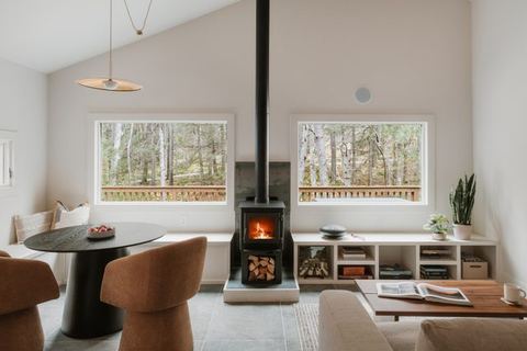Creekside Modern Cabin Sauna Hot Tub Niksen Den — Callicoon, NY