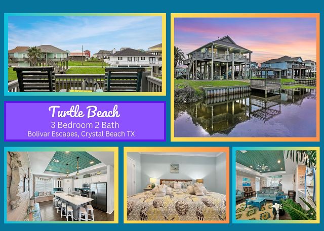 Turtle Beach- a 3 bedroom 2 bath home that sleeps 13. — Crystal Beach, TX