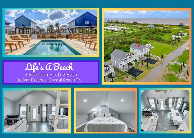 Life's a Beach -Community Pool - 2 bedroom + loft, 2 bath home sleeps 8. — Gilchrist, TX