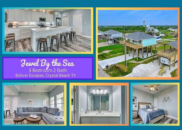 Jewel by the Sea-Newly built home- 3 bedroom, 2 bath sleeps 8