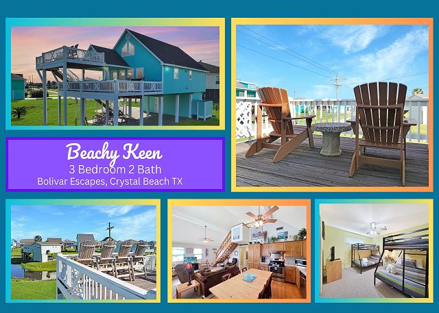 Beachy Keen 3 bedroom 2 bath home that sleeps 12. — Crystal Beach, TX