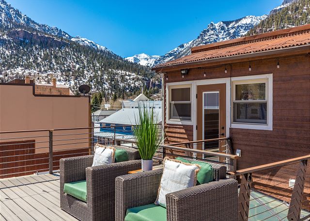 Rooftop Deck | Beautifully Updated Condo | Heart of Downtown Ouray |