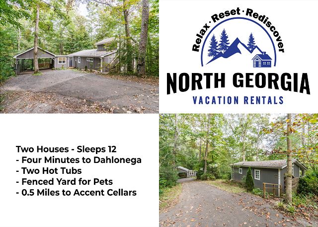 Two Houses-Minutes to Downtown/HotTub/Dog-Friendly/2-Bedroom/2-bath!