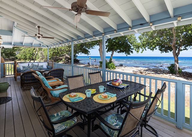 Kamuela, Hawaii United States - Big Island Blue Makai - Rare Oceanfront 2 BR in Puako, Turtles and Sunsets! | Hawaiian Villa Rentals