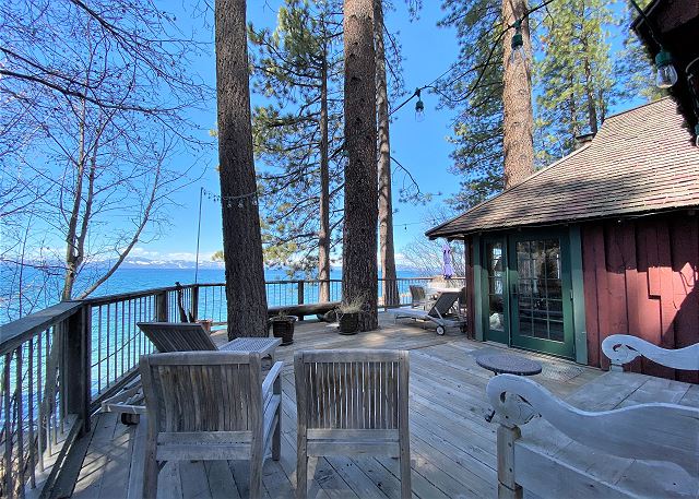A part of Tahoe History, Original Lake Front Red Cabin (ZC1298)