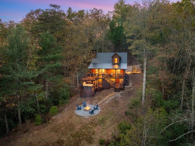 Juniper Chalet: Luxury Cabin with Views & Hot Tub — Cherry Log, GA