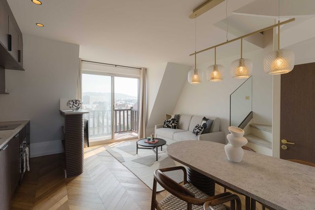 High-end 2 bedroom duplex with parking Place Morny