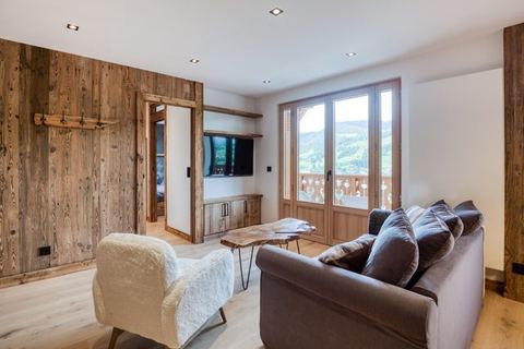 Warm 2-bedroom apartment in Megève city center