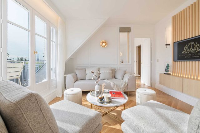 Exceptional apt with 3 terraces & Eiffel Tower view - Mobility lease