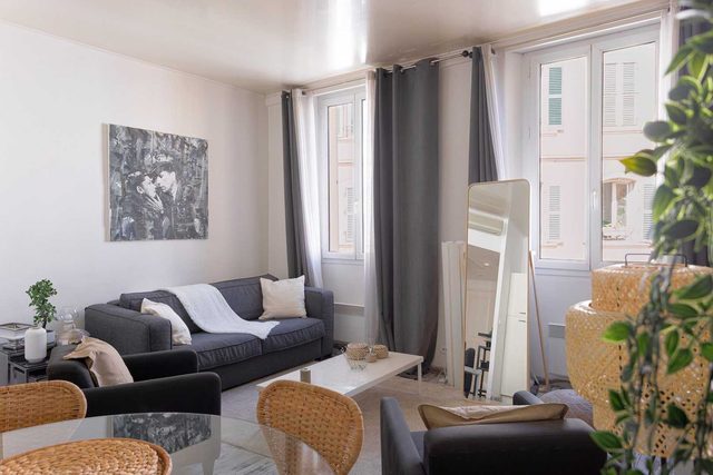 Elegant AC Apartment - 2BR/6P - Cannes