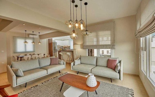 Luxury air-conditioned villa with sea view - 4BD/8P - Pteleos