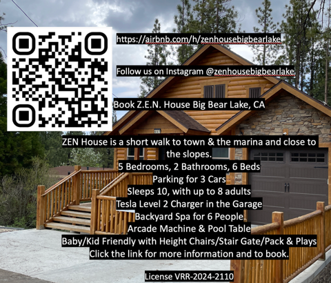 .ZEN  House 5 BR 2 BA Spa Tesla Baby Kid Friendly
