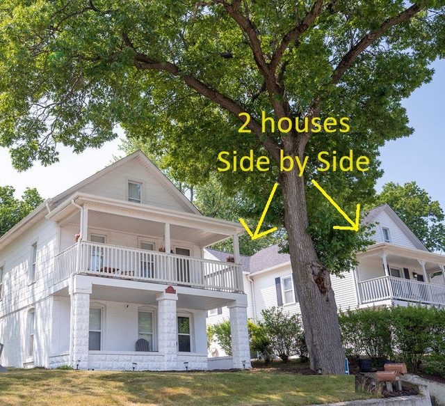 Twin Houses | Sheridan Beach | 30 Guests | Hot Tubs — Michigan City, IN