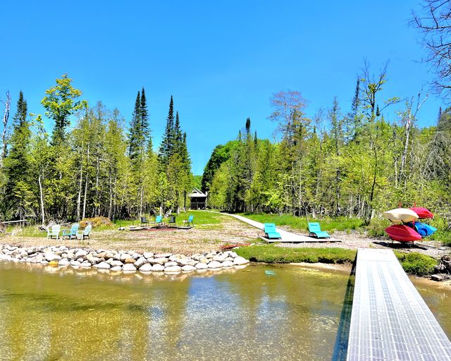The unsalted mermaid, lakefront retreat — Central Lake, MI