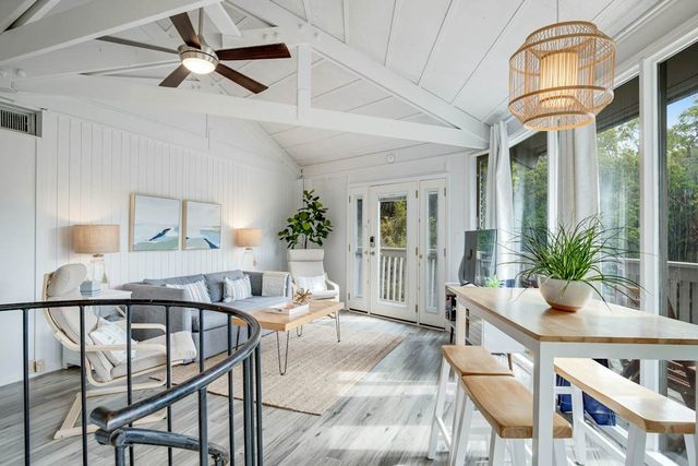 Lakefront home with lagoon view, deck & AC - close to beach, golf, & pools