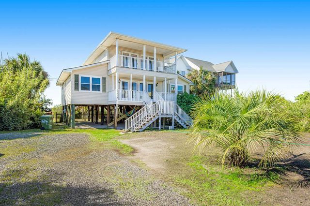 Spacious Folly Beach Retreat w/ Multi-Level Decks & Water Views