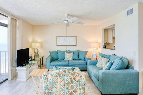 Delightful waterfront condo with sweeping views beach access balcony and pool