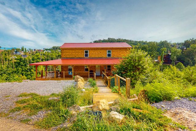 Private Hot Tub | Mountain Views | Game Room | 3 Pools | Family-Friendly Smoky Mountain Cabin