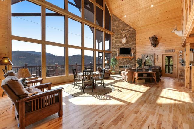 Mountain Views, Game Room, Soaring Glass Walls
